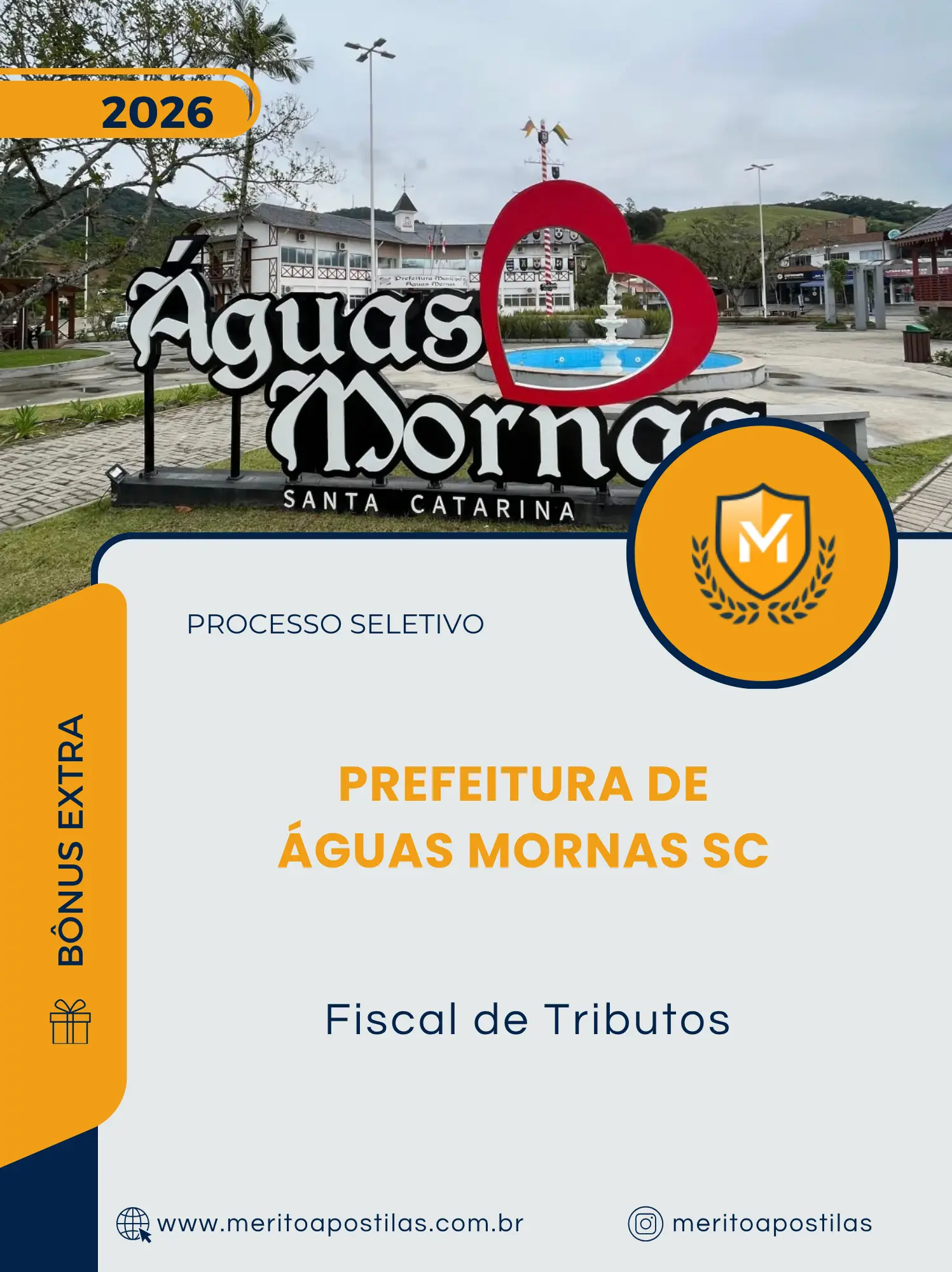 Apostila Fiscal de Tributos Prefeitura de Águas Mornas SC 2026