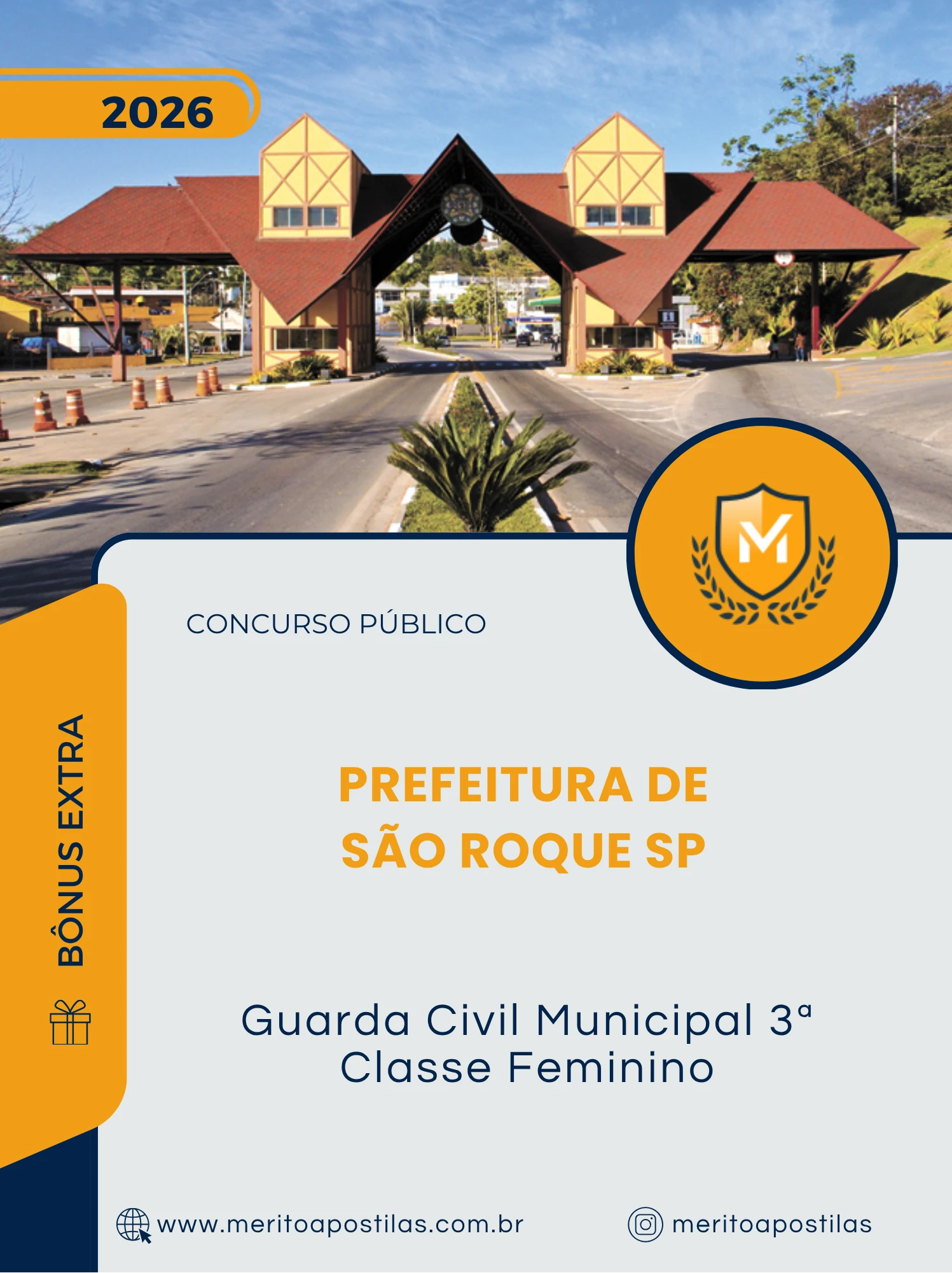Apostila Guarda Civil Municipal 3ª Classe Feminino Prefeitura de São Roque SP 2026