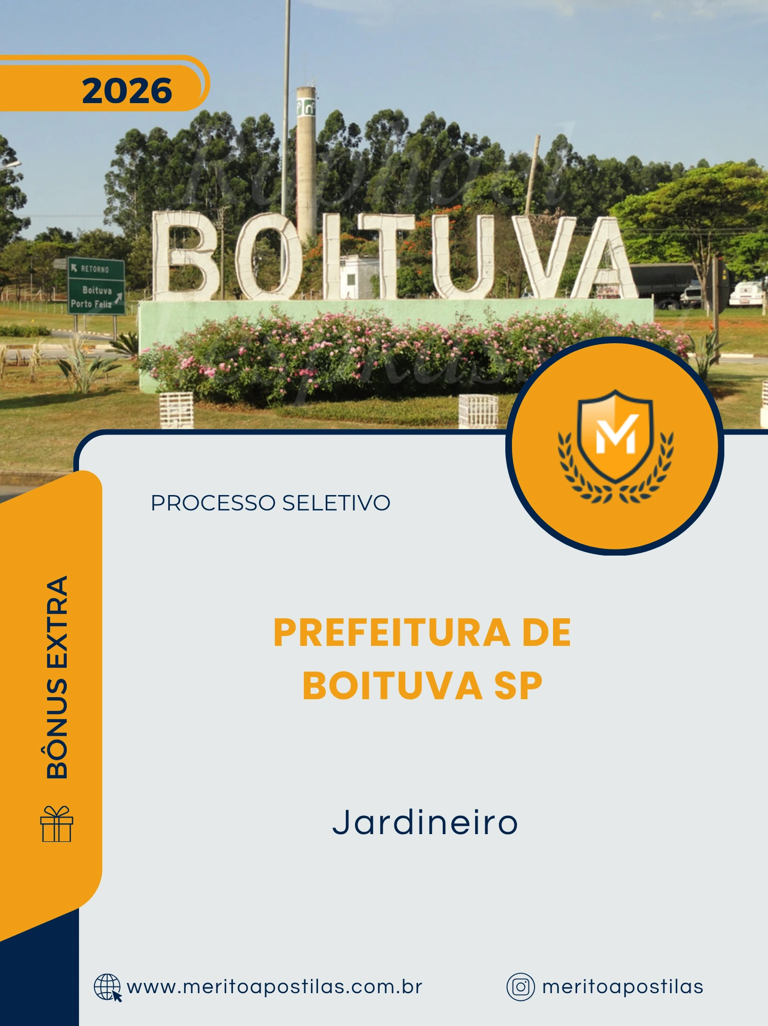 Apostila Jardineiro Prefeitura de Boituva SP 2026