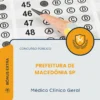 Apostila Médico Clínico Geral Prefeitura de Macedônia SP 2026