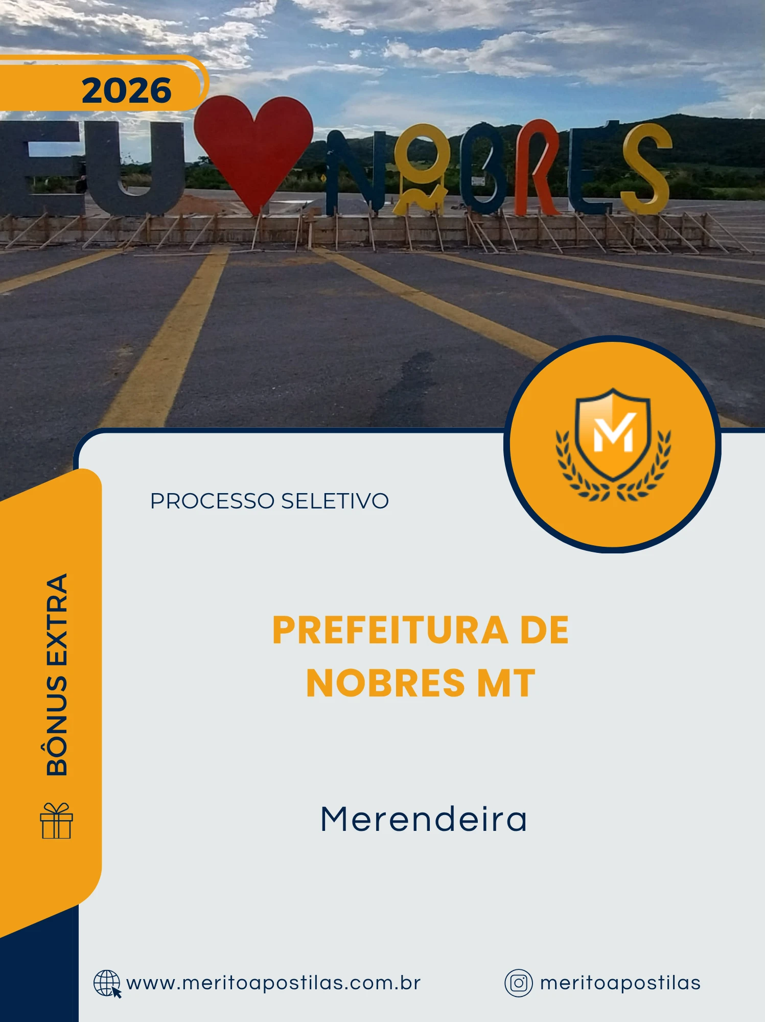 Apostila Merendeira Prefeitura de Nobres MT 2026