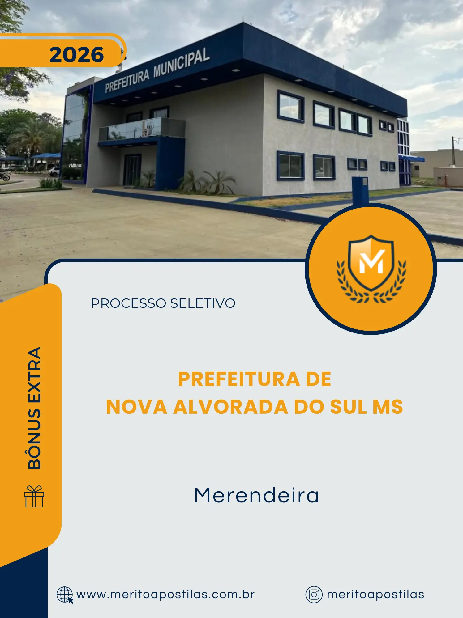Apostila Merendeira Prefeitura de Nova Alvorada do Sul MS 2026
