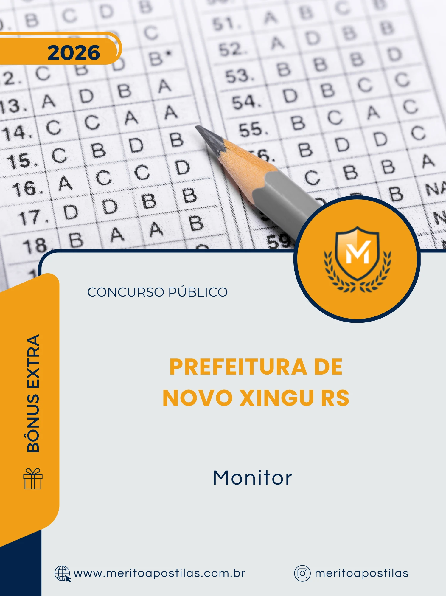 Apostila Monitor Prefeitura de Novo Xingu RS 2026