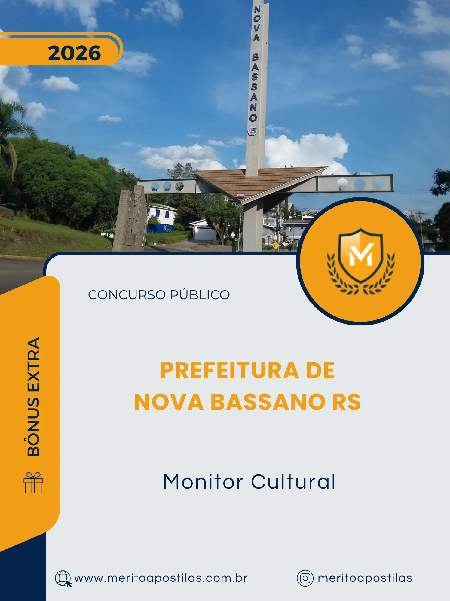 Apostila Monitor Cultural Prefeitura de Nova Bassano RS 2026