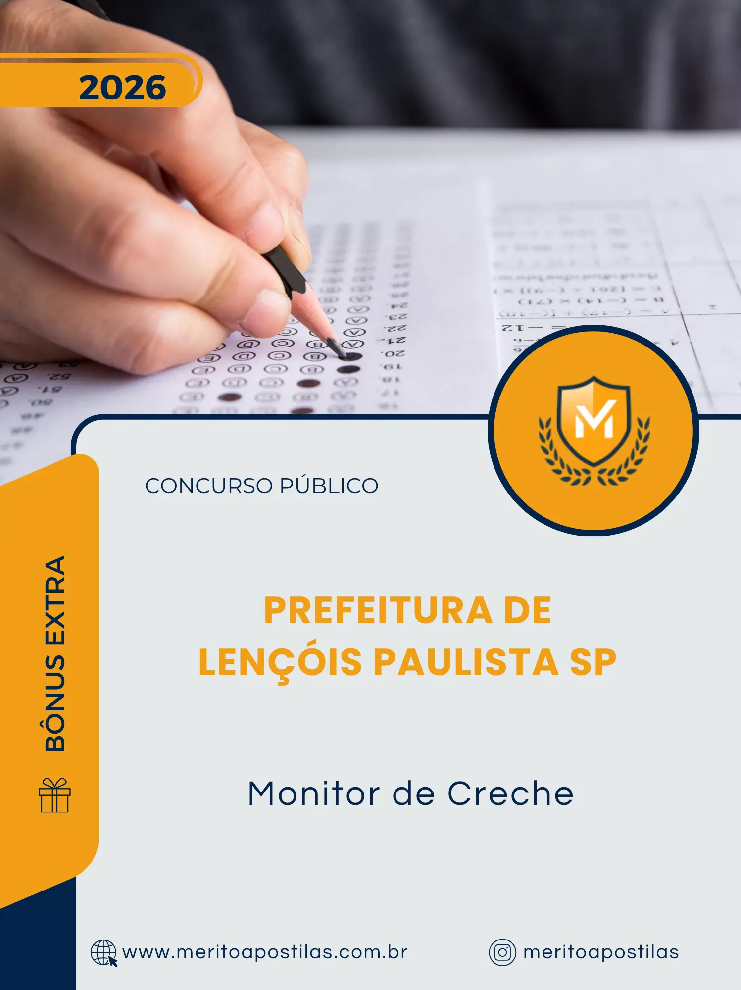 Apostila Monitor de Creche Prefeitura de Lençóis Paulista SP 2026