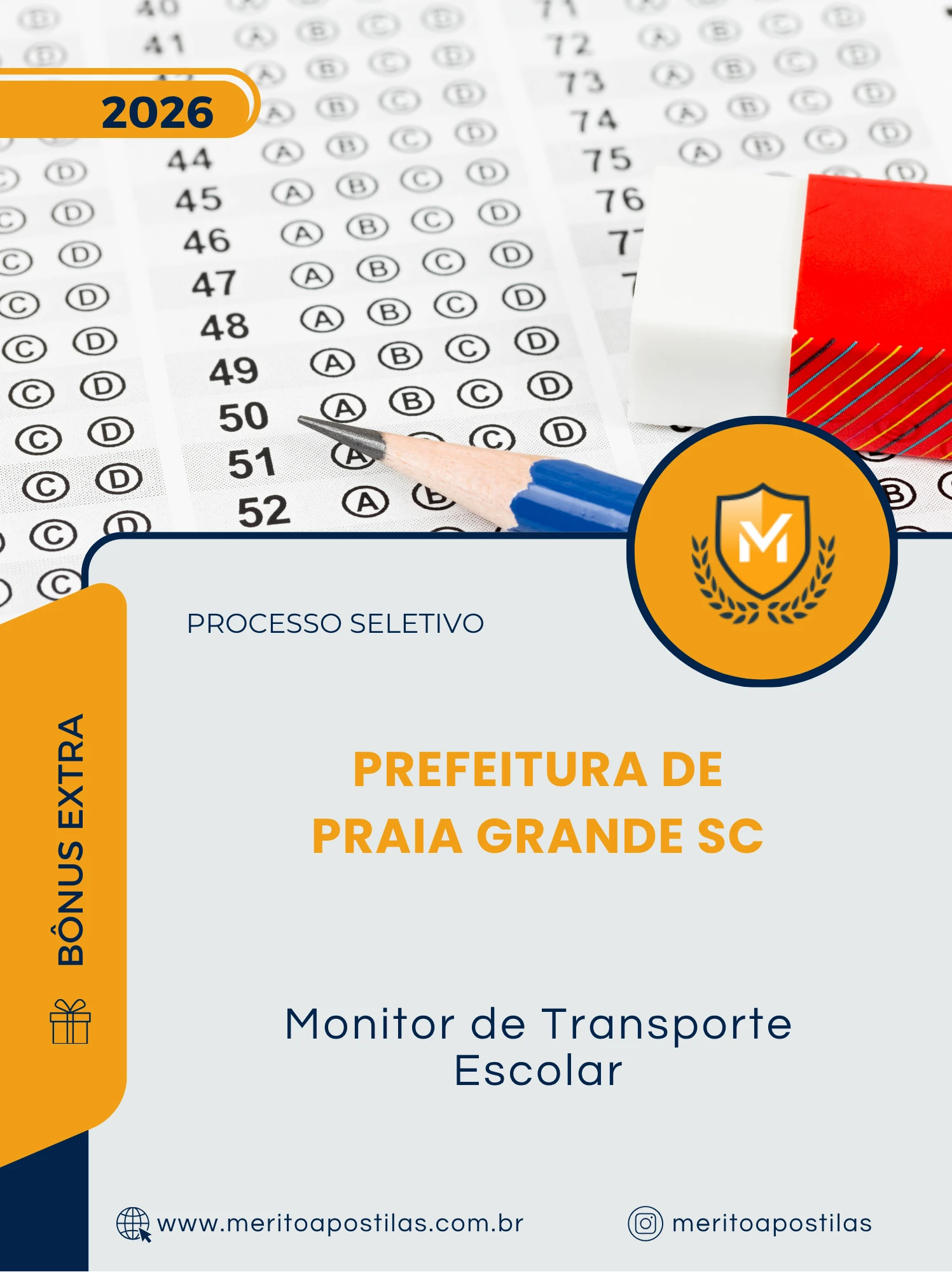 Apostila Monitor de Transporte Escolar Prefeitura de Praia Grande SC 2026