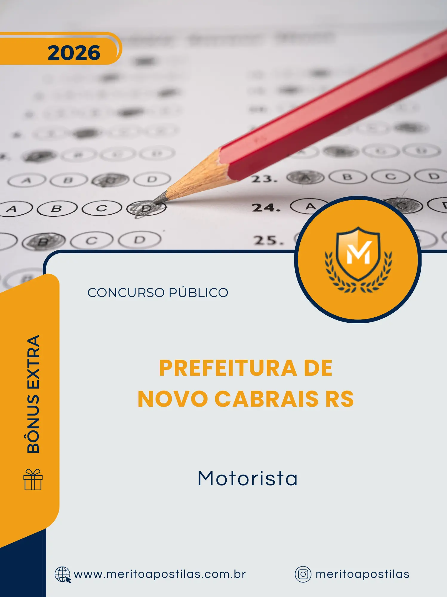 Apostila Motorista Prefeitura de Novo Cabrais RS 2026