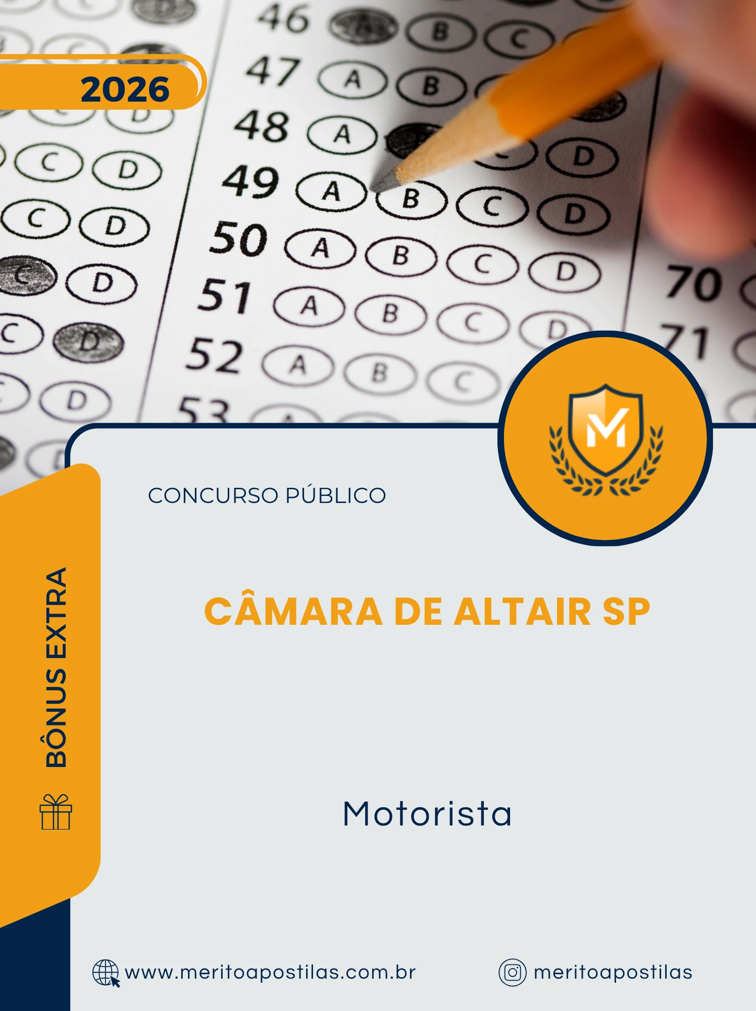 Apostila Motorista Câmara de Altair SP 2026
