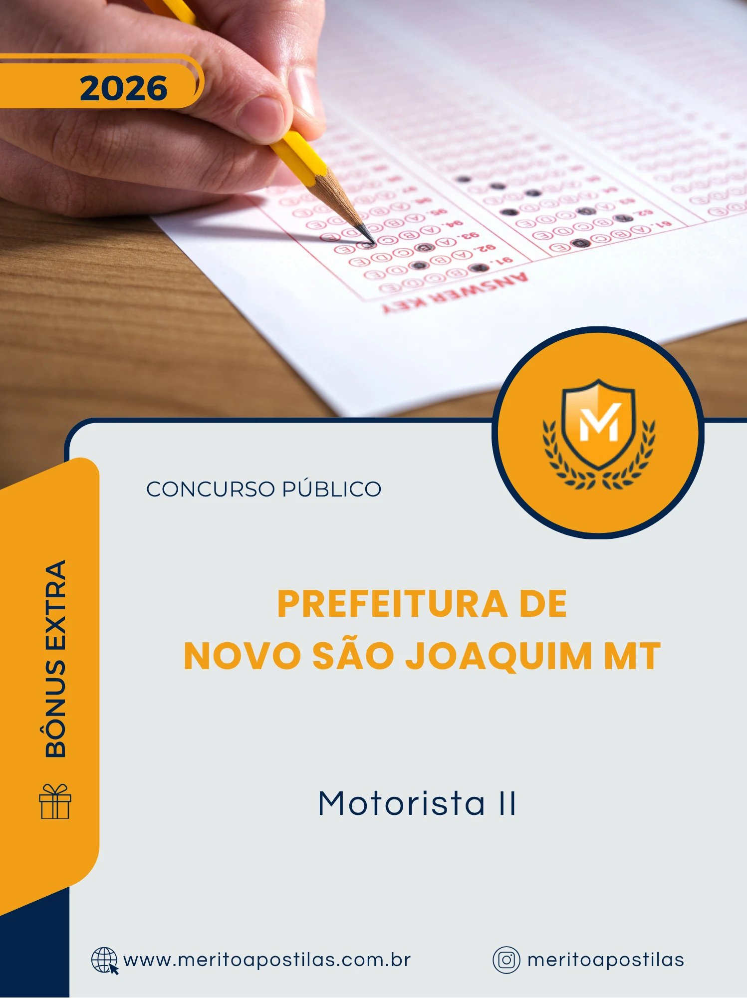 Apostila Motorista II Prefeitura de Novo São Joaquim MT 2026