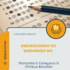 Apostila Motorista II Categoria D Ônibus Escolar Prefeitura de Ribeirãozinho do Maranhão MA 2026