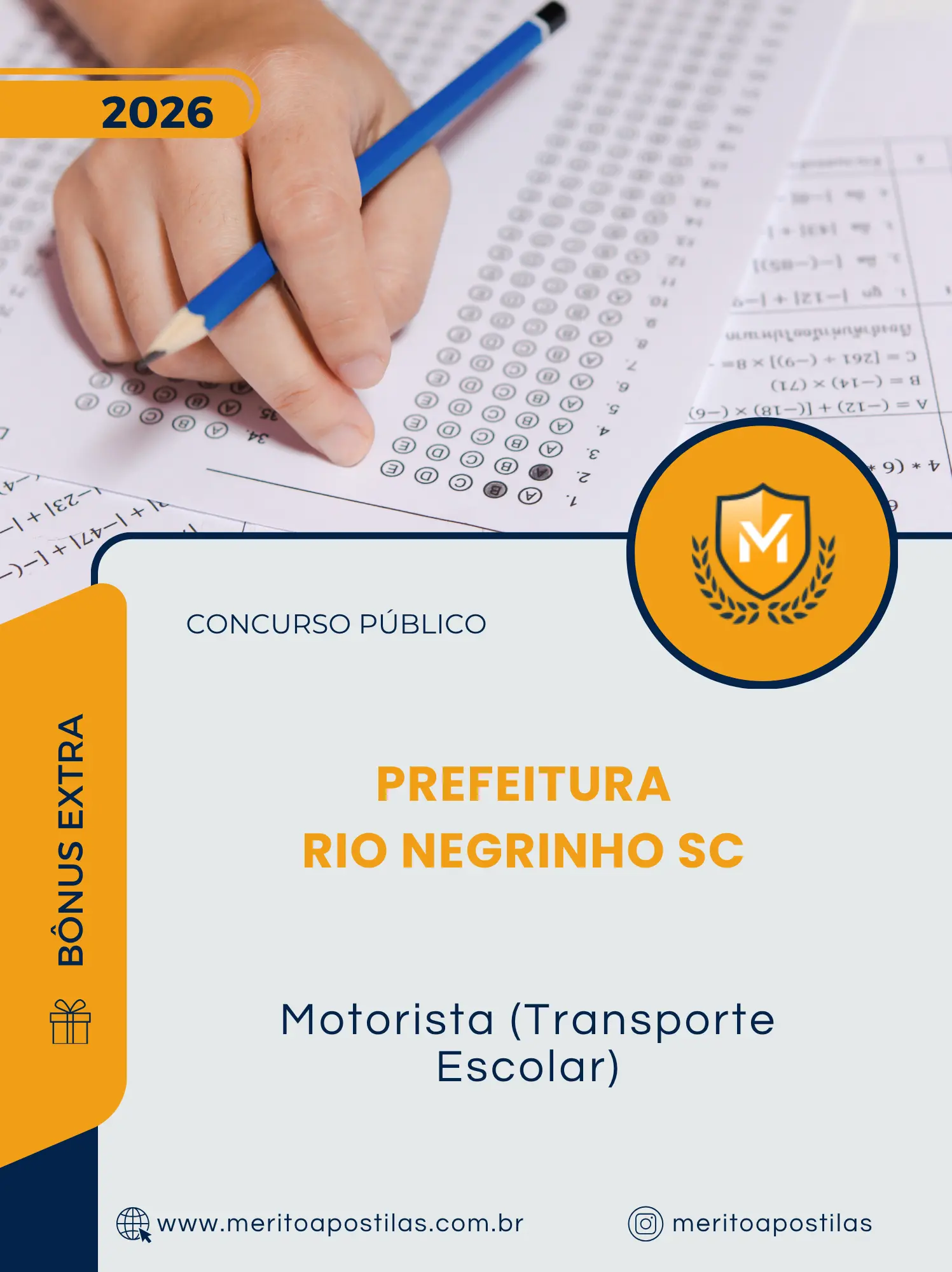 Apostila Motorista Transporte Escolar Prefeitura de Rio Negrinho SC 2026