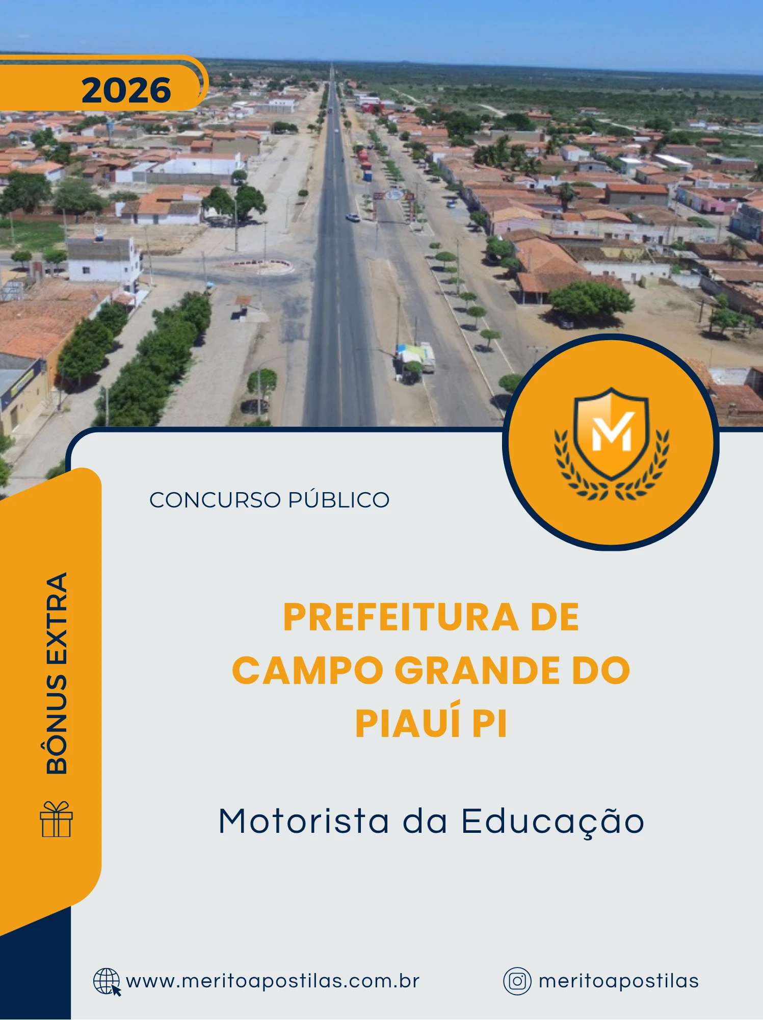 Apostila Motorista da Educação Prefeitura de Campo Grande do Piauí PI 2026