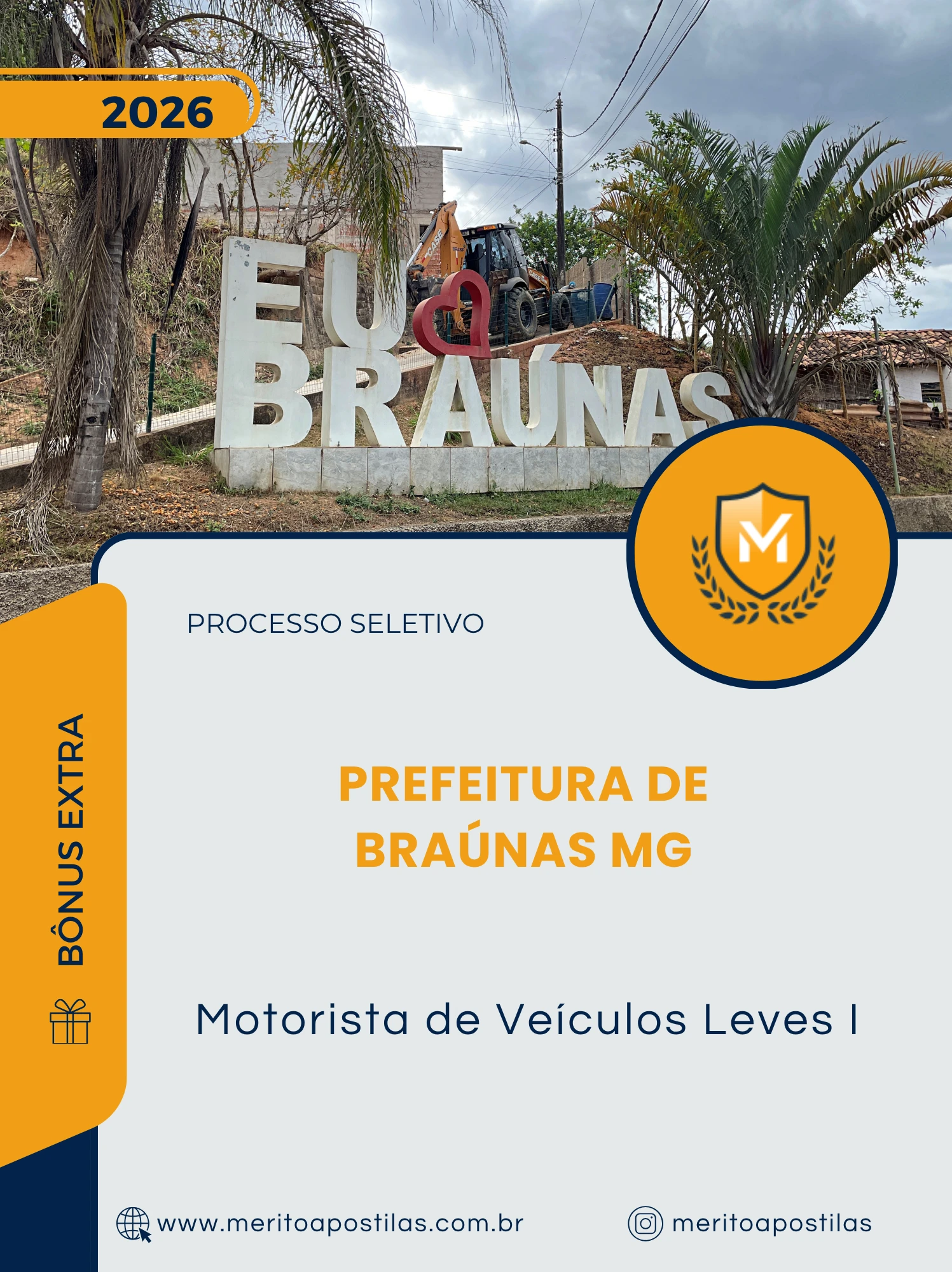 Apostila Motorista de Veículos Leves I Prefeitura de Braúnas MG 2026