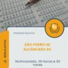 Apostila Nutricionista 20 horas e 30 horas Prefeitura de São Pedro de Alcântara SC 2026