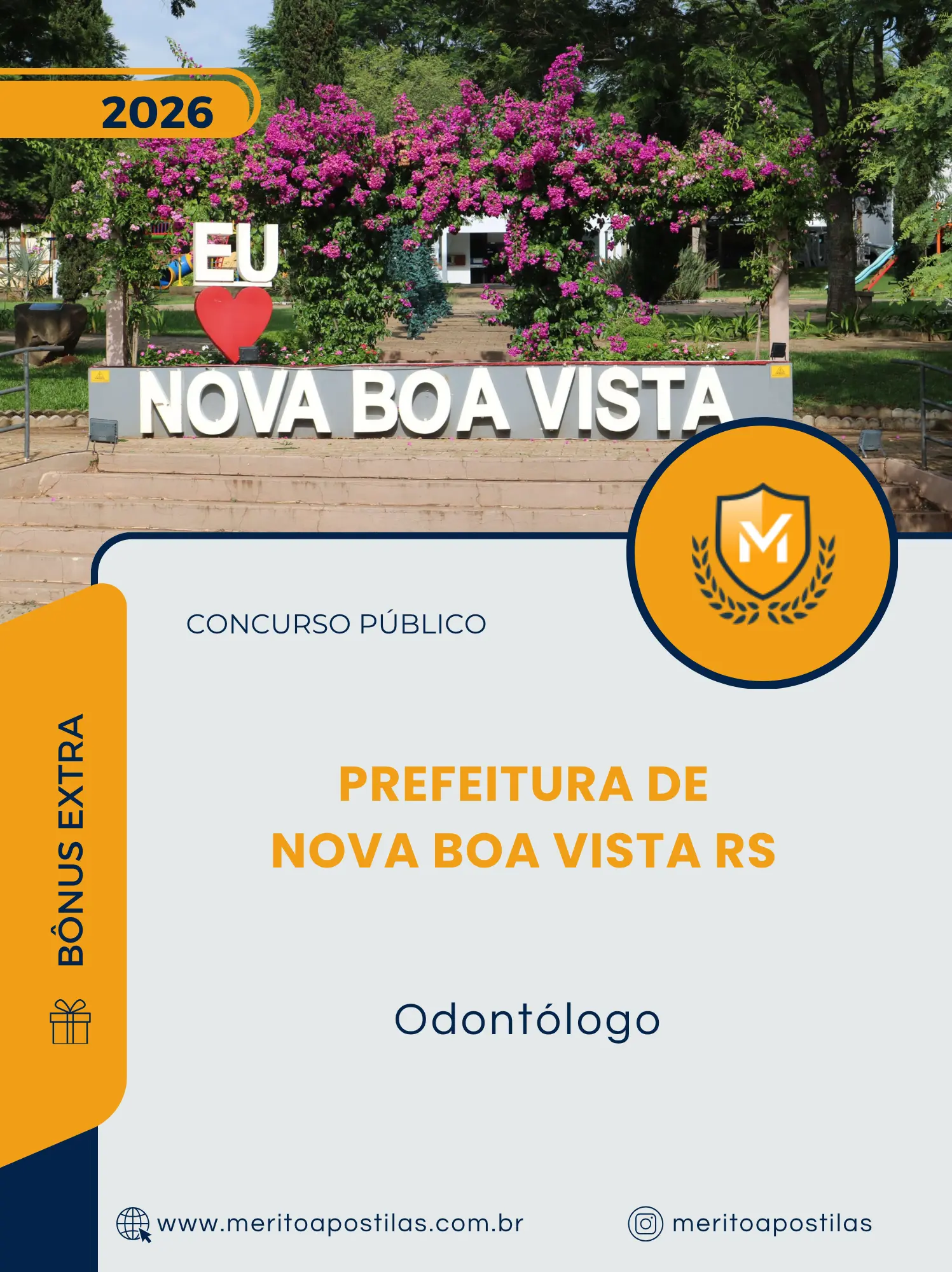 Apostila Odontólogo Prefeitura de Nova Boa Vista RS 2026