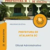 Apostila Oficial Administrativo Prefeitura de Atalanta SC 2026