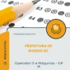 Apostila Operador D e Máquinas OP M Prefeitura de Rodeio SC 2026