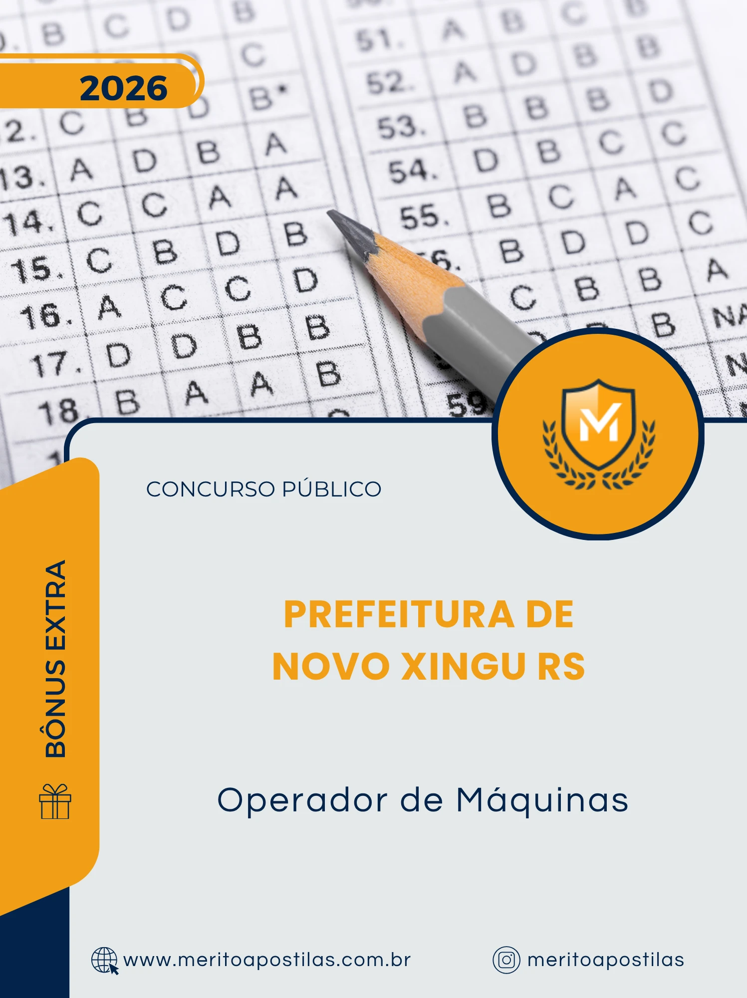 Apostila Operador de Máquinas Prefeitura de Novo Xingu RS 2026