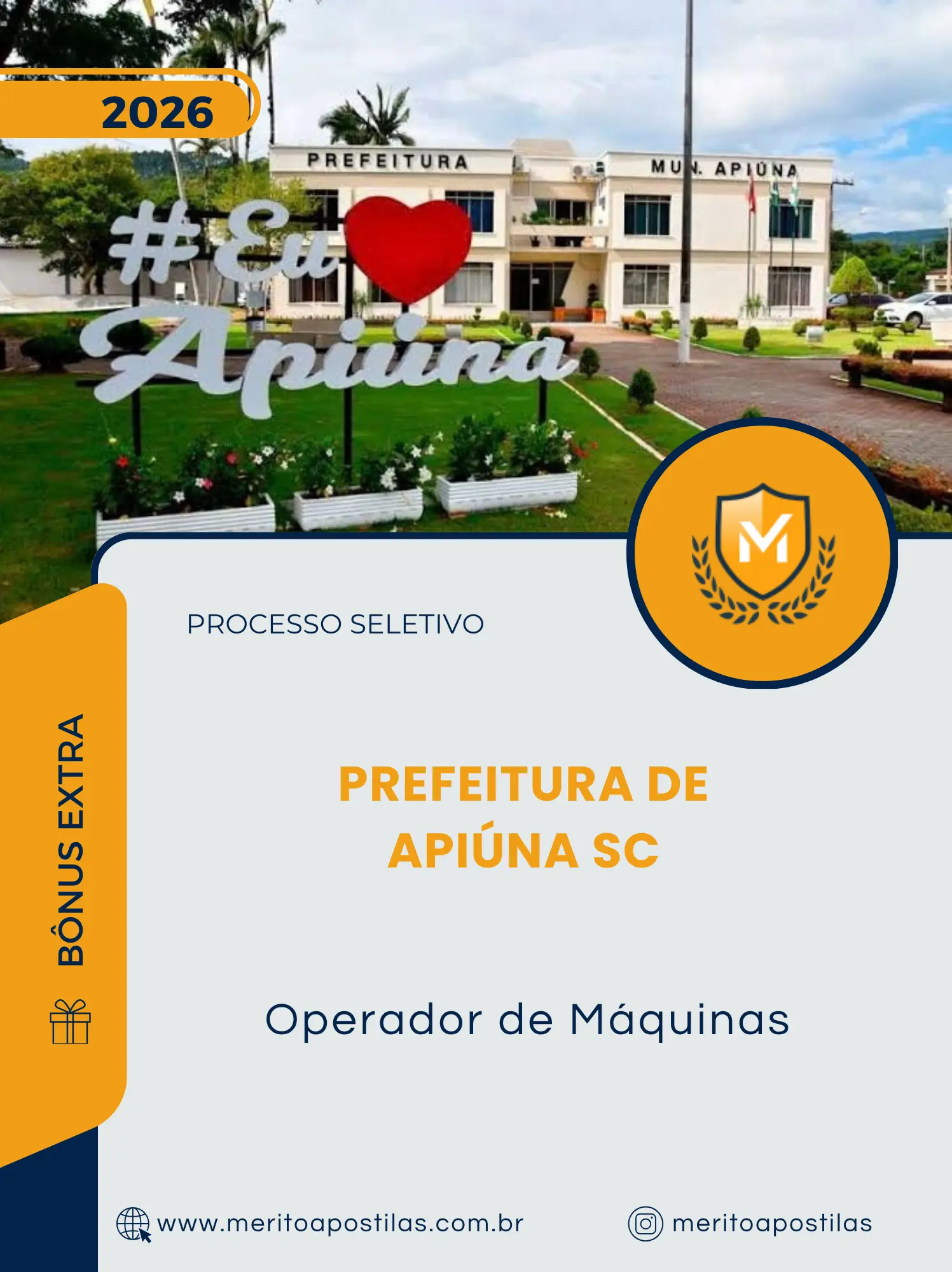 Apostila Operador de Máquinas Prefeitura de Apiúna SC 2026