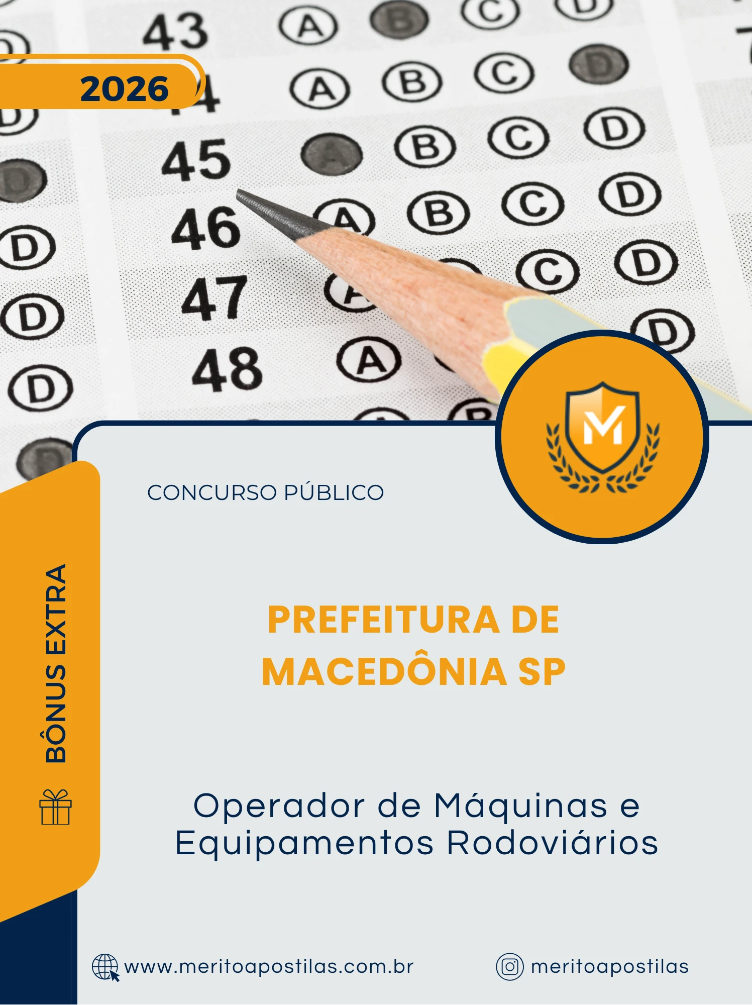 Apostila Operador de Máquinas e Equipamentos Rodoviários Prefeitura de Macedônia SP 2026