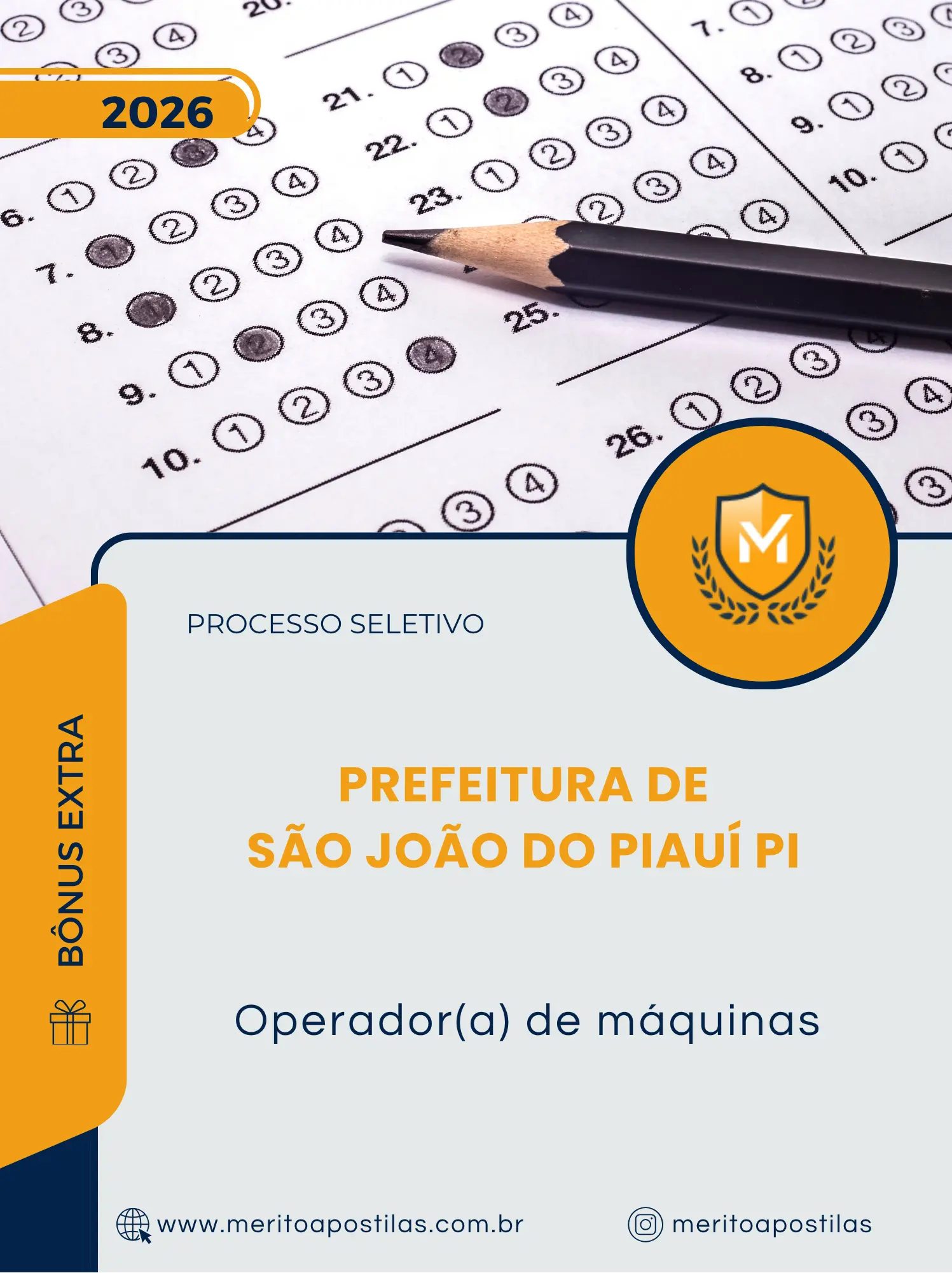 Apostila Operador(A) De Máquinas Prefeitura de São João do Piauí PI 2026