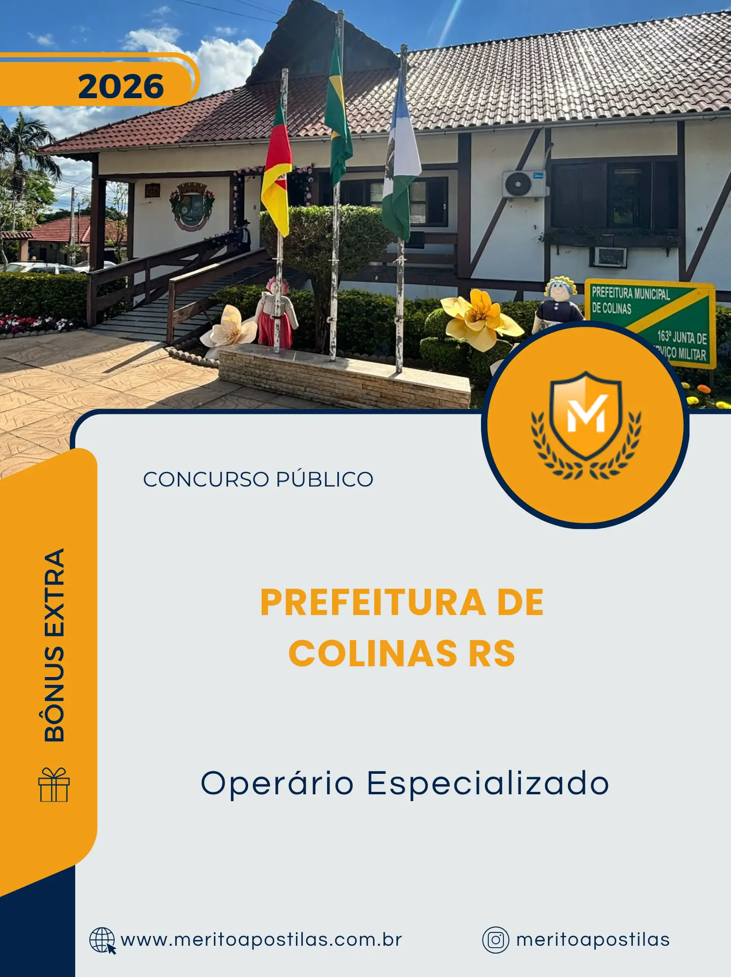 Apostila Operário Especializado Prefeitura de Colinas RS 2026