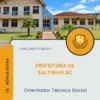 Apostila Orientador Técnico Social Prefeitura de Saltinho SC 2026