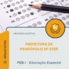 Apostila PEB I Educação Especial Prefeitura de Pradópolis SP 2026