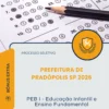 Apostila PEB I Educação Infantil e Ensino Fundamental Prefeitura de Pradópolis SP 2026