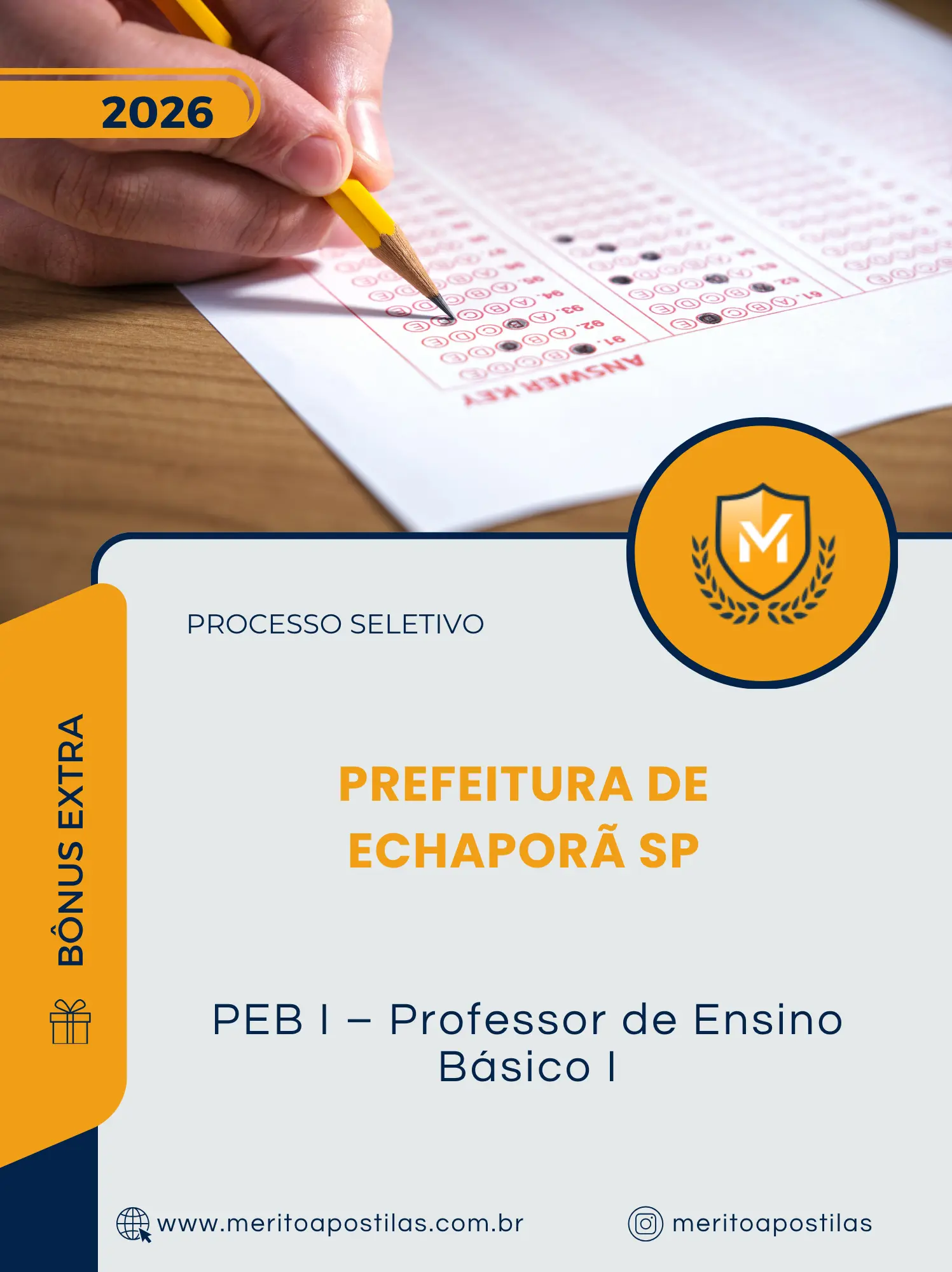 Apostila PEB I Professor de Ensino Básico I Prefeitura de Echaporã SP 2026