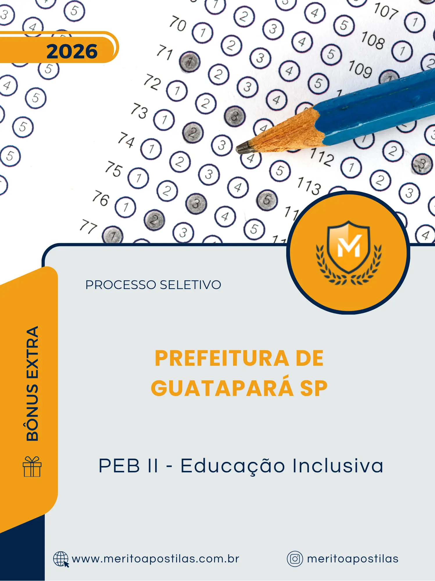 Apostila PEB II Educação Inclusiva Prefeitura de Guatapará SP 2026
