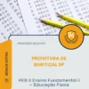 Apostila PEB II Ensino Fundamental II Educação Física Prefeitura de Buritizal SP 2026