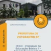 Apostila PEB II Professor de Educação Básica II Educação Especial em Classes Multifuncionais Prefeitura de Votorantim SP 2026