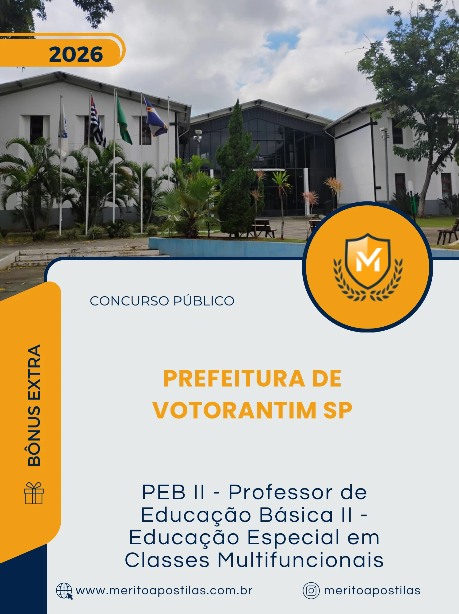 Apostila PEB II Professor de Educação Básica II Educação Especial em Classes Multifuncionais Prefeitura de Votorantim SP 2026