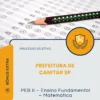 Apostila PEB II Ensino Fundamental Matemática Prefeitura de Canitar SP 2026
