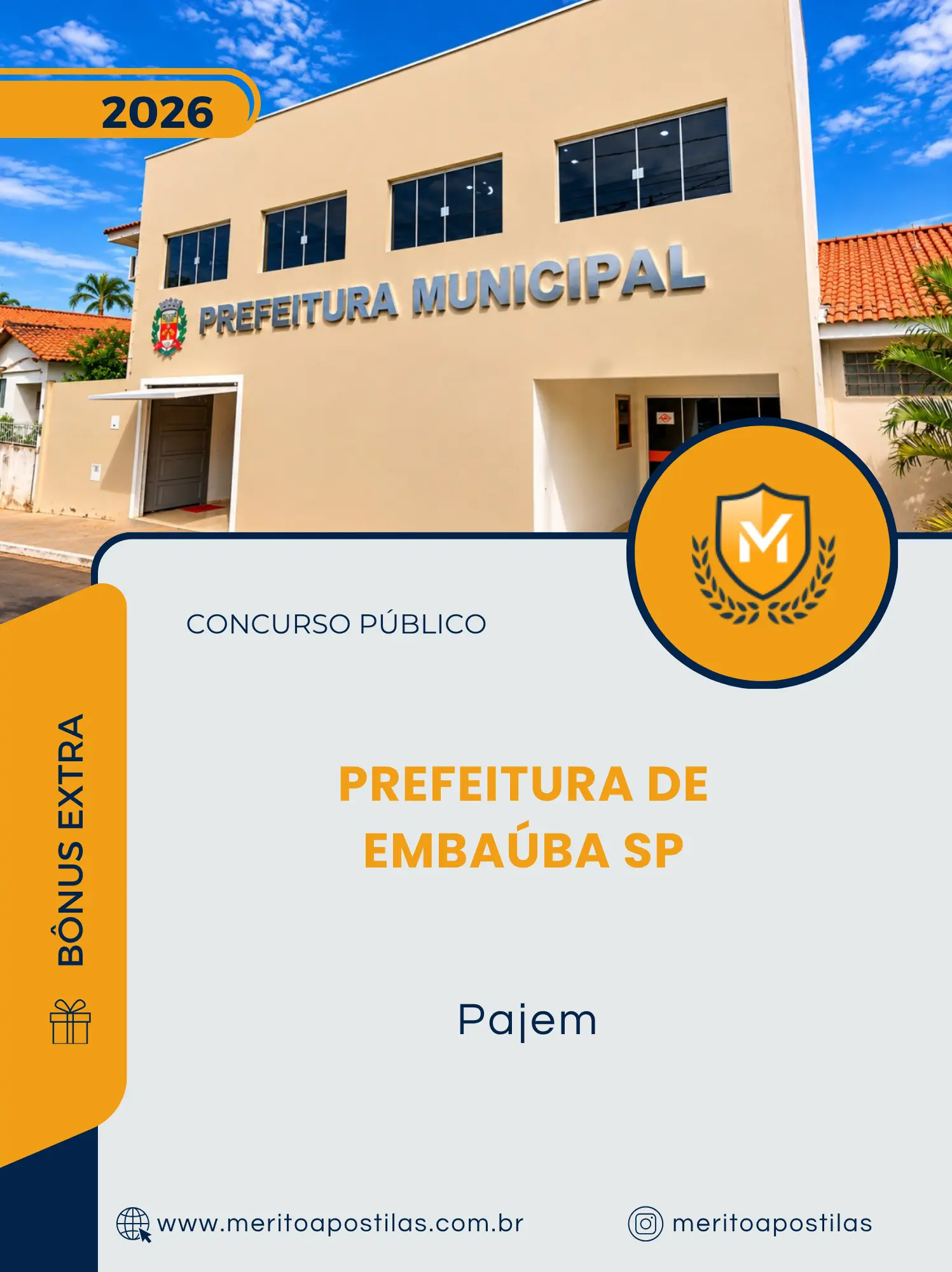 Apostila Pajem Prefeitura de Embaúba SP 2026