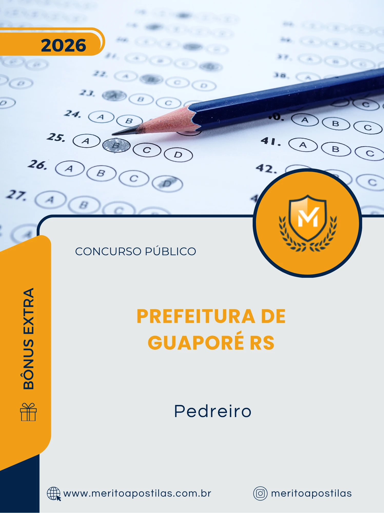 Apostila Pedreiro Prefeitura de Guaporé RS 2026
