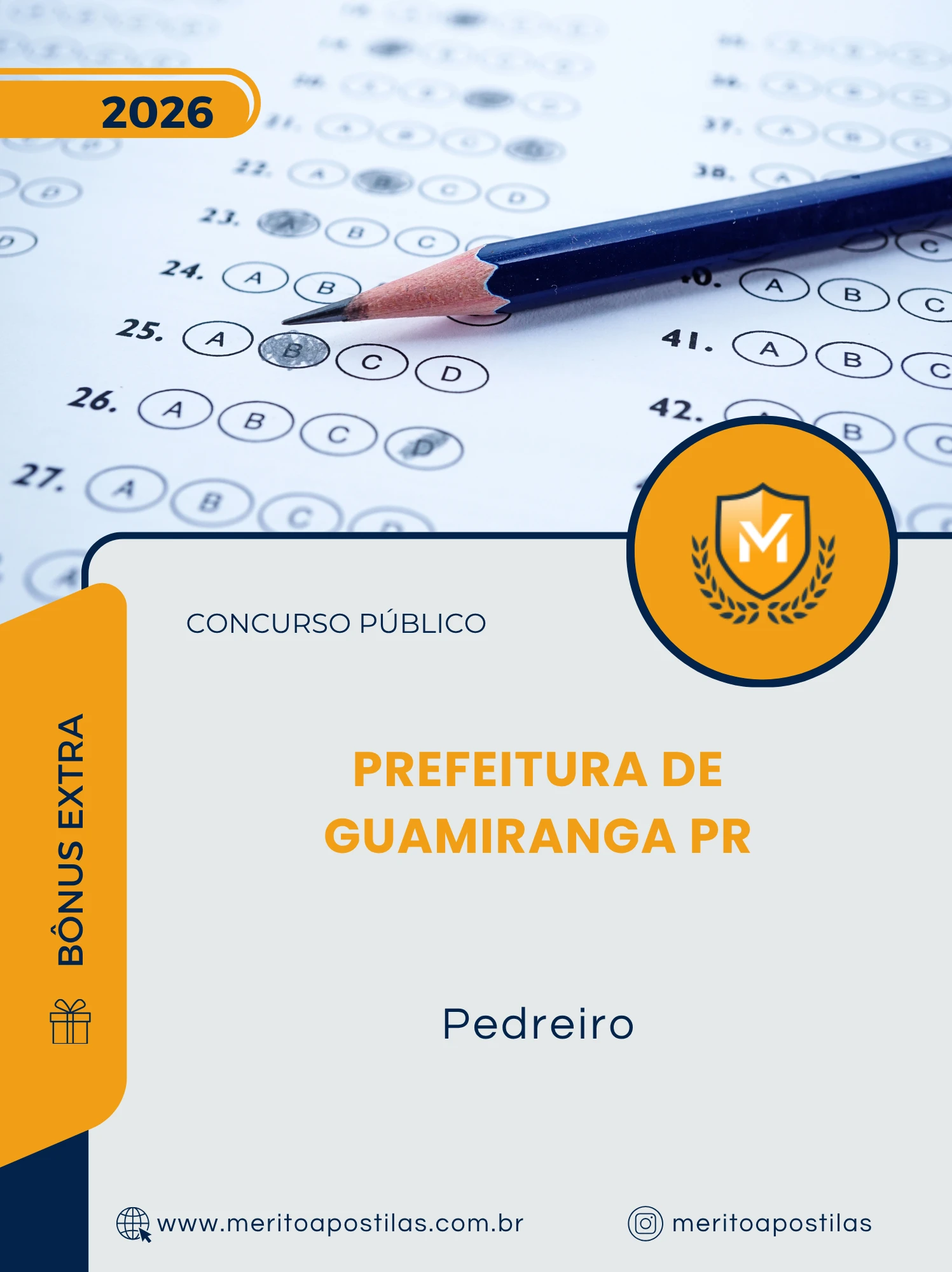 Apostila Pedreiro Prefeitura de Guamiranga PR 2026