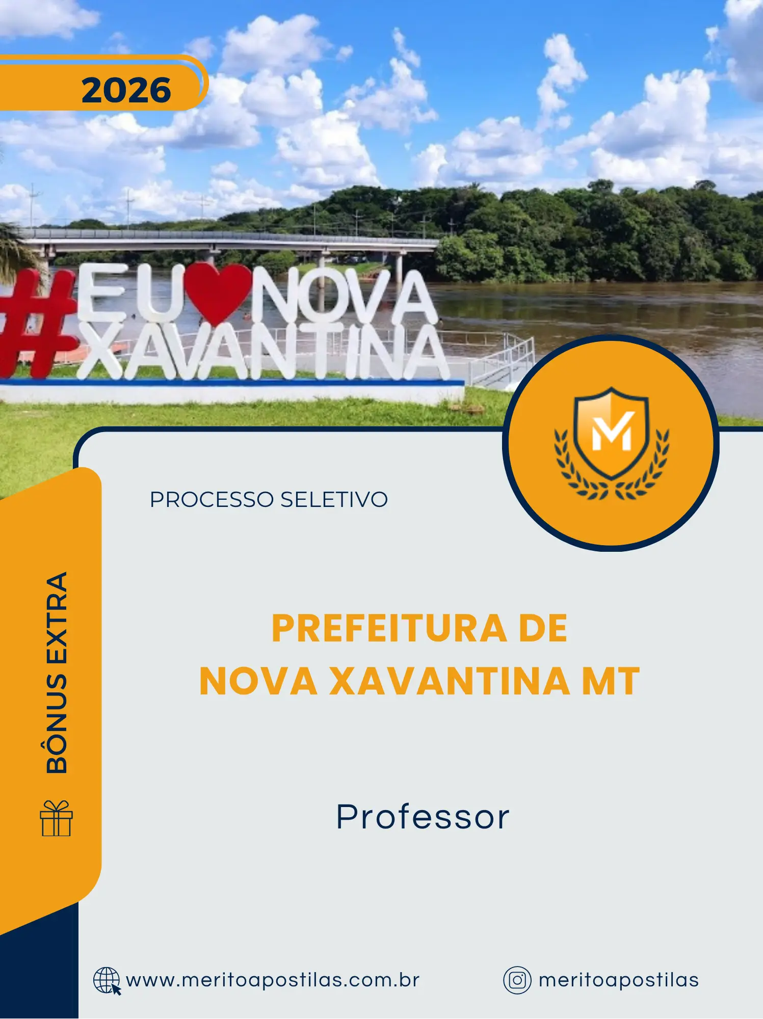 Apostila Professor Prefeitura de Nova Xavantina MT 2026