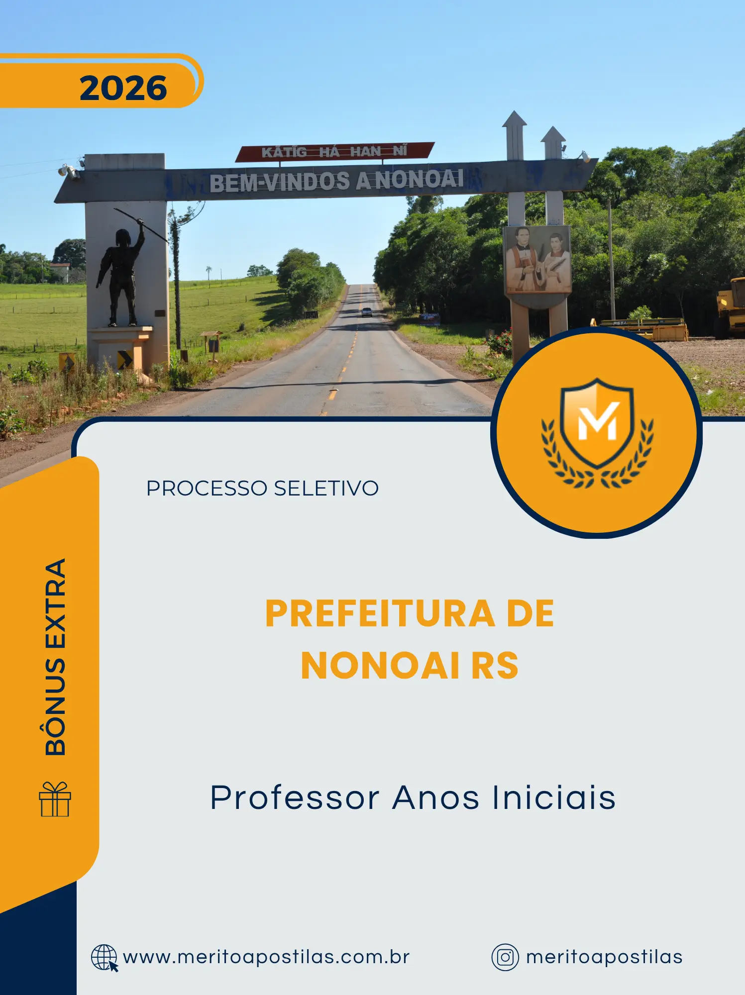 Apostila Professor Anos Iniciais Prefeitura de Nonoai RS 2026