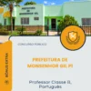 Apostila Professor Classe B Português Prefeitura de Monsenhor Gil PI 2026