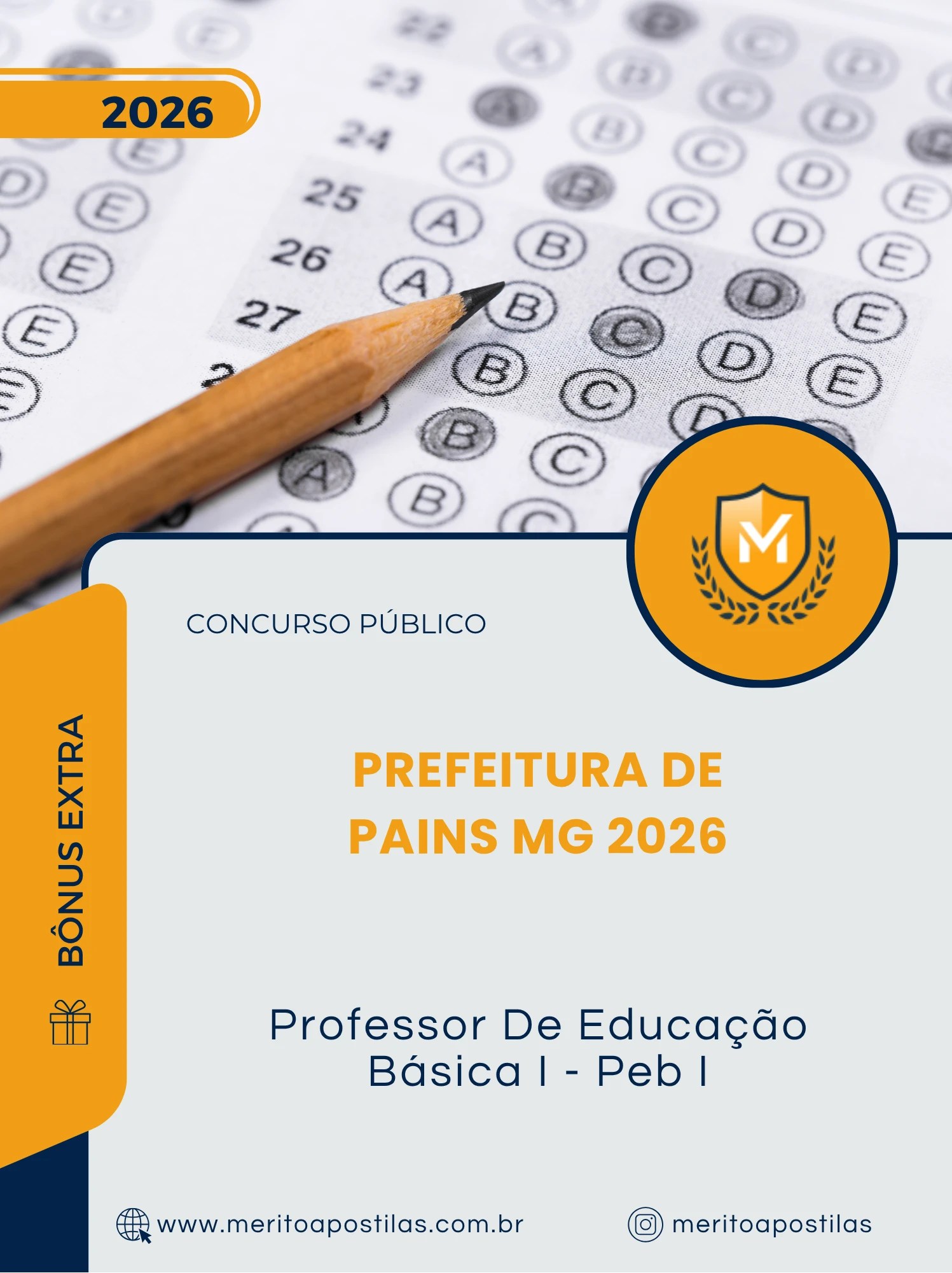 Apostila Professor De Educação Básica I Peb I Prefeitura de Pains MG 2026