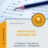 Apostila Professor Disciplina Específica Geografia Prefeitura de Luislândia MG 2026