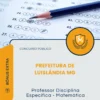 Apostila Professor Disciplina Específica Matemática Prefeitura de Luislândia MG 2026