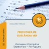 Apostila Professor Disciplina Específica Português Prefeitura de Luislândia MG 2026