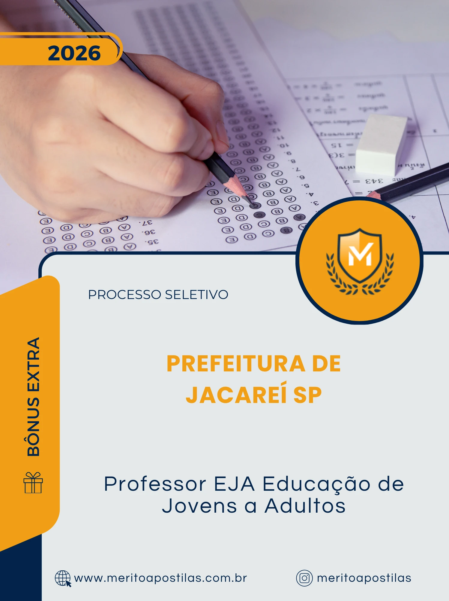 Apostila Professor EJA Educação de Jovens a Adultos Prefeitura de Jacareí SP 2026