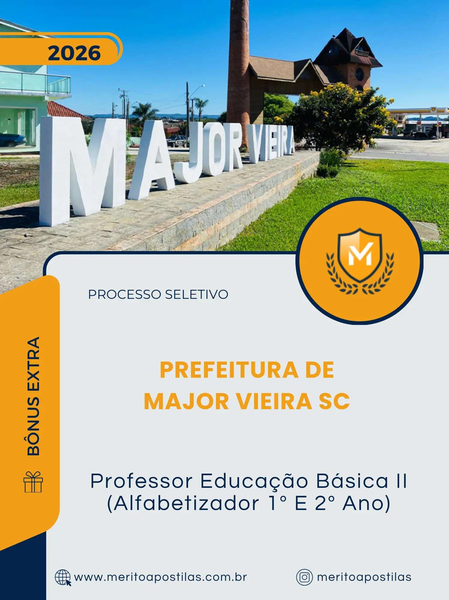 Apostila Professor Educação Básica II Alfabetizador 1º E 2º Ano Prefeitura de Major Vieira SC 2026