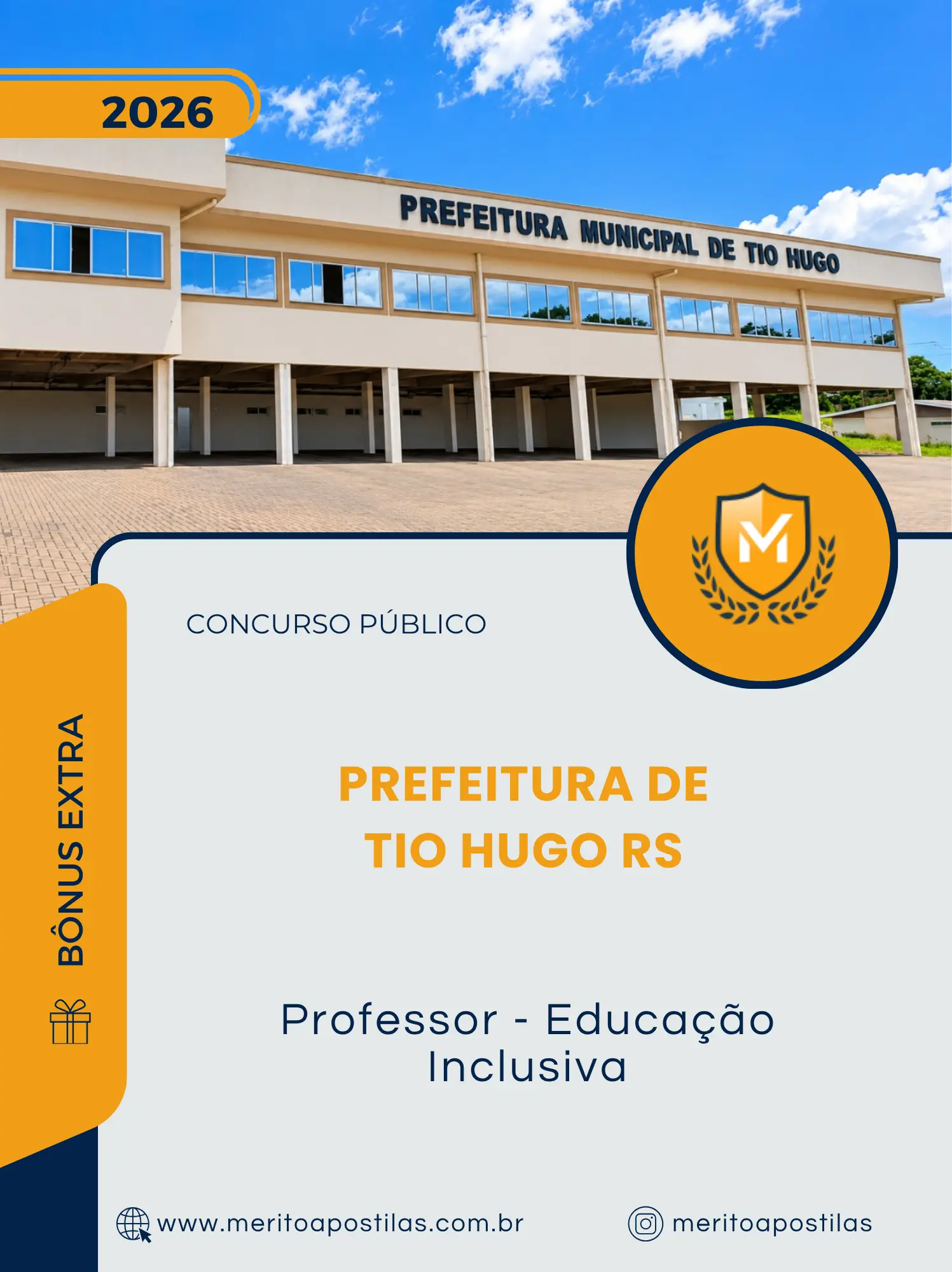 Apostila Professor Educação Inclusiva Prefeitura de Tio Hugo RS 2026