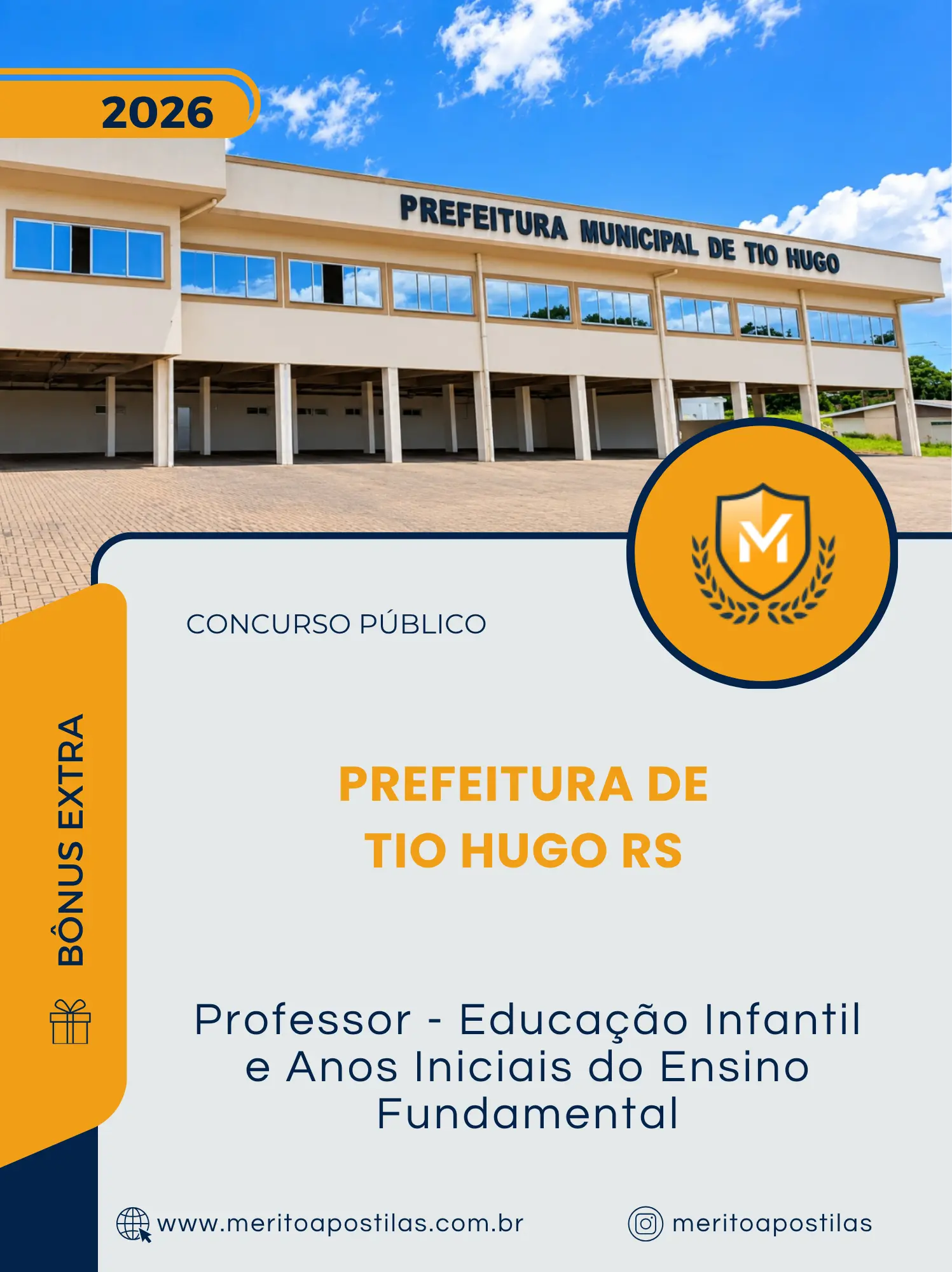 Apostila Professor Educação Infantil e Anos Iniciais do Ensino Fundamental Prefeitura de Tio Hugo RS 2026
