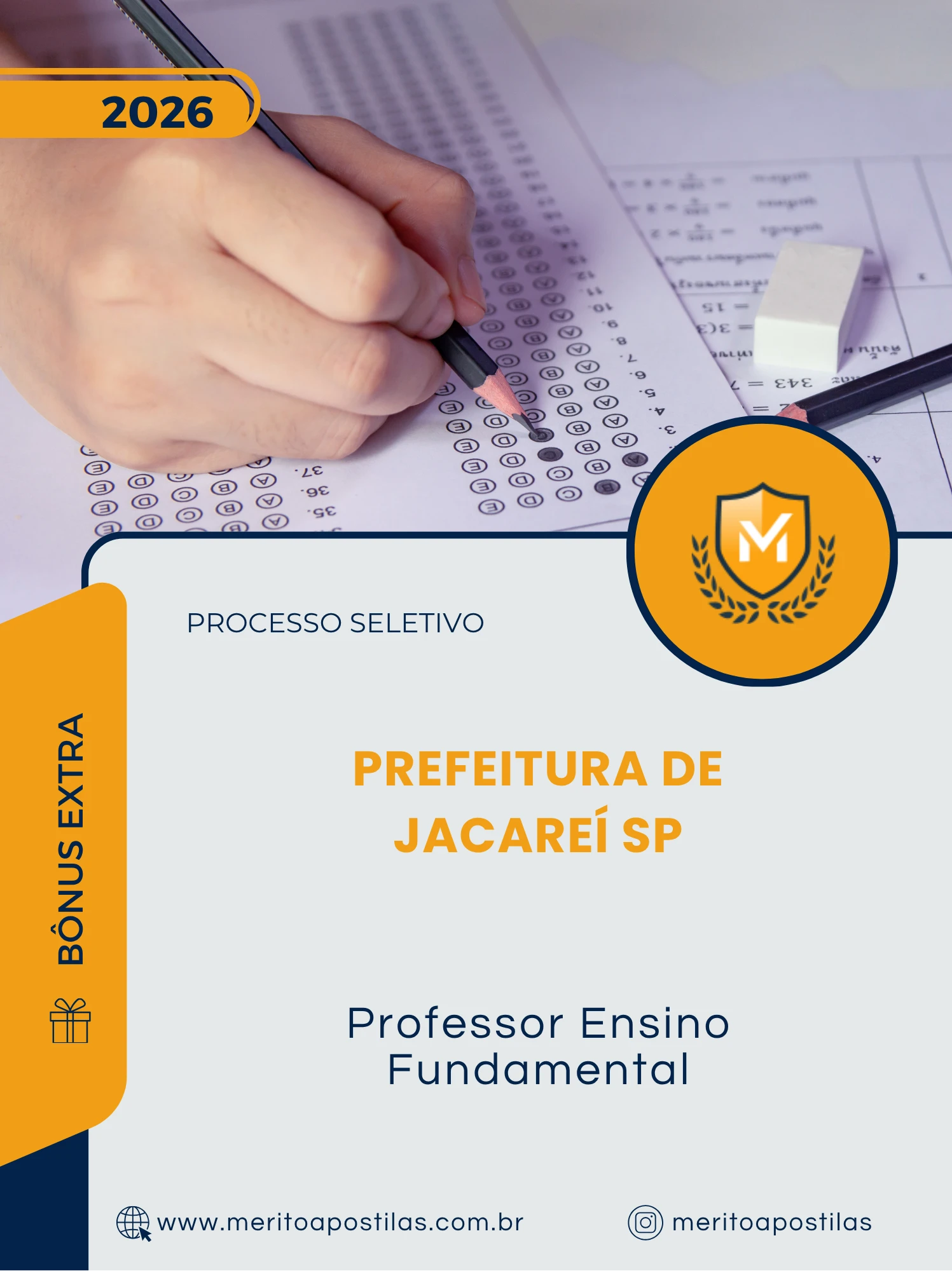 Apostila Professor Ensino Fundamental Prefeitura de Jacareí SP 2026